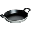 Staub Cast Iron 6-inch Round Gratin Baking Dish - Graphite Grey