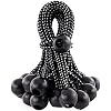 Kotap BB-6B Ball Bungee Cord, Heavy-Duty & Versatile, Indoor & Outdoor, Tarp Tie-Down, Organize & Secure, 6-Inch, Black…