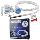 TERA PUMP - Aquarium Gravel Cleaner - Electric Automatic Removable Vacuum Fish Tank Water Changer Sand Washer Algae Cleaner Filter & 10 ft Hose Up to 12 Liters per Min
