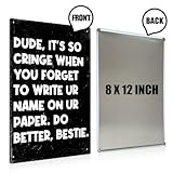 Teacher Gifts for English Teachers，Math Science Classroom Decor, Middle High English Math Science Classroom Tin Sign Decor Black