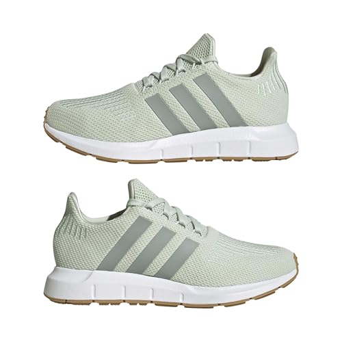 adidas Women's Swift Run 1.0, Linen Green/White, 5 by adidas - Used condition - Image 6
