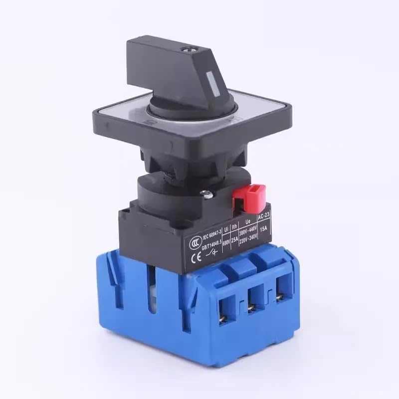3P YMD11-25A Single Hole Installation 22mm Load Circuit Breaker Main Control Power Off-on Isolator Switch LW30