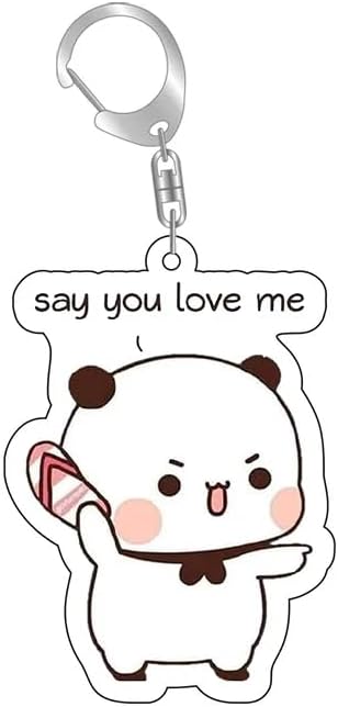 GAREGEAR Panda Bubu & Dudu Keychain - Kawaii Anime Cute Keychains