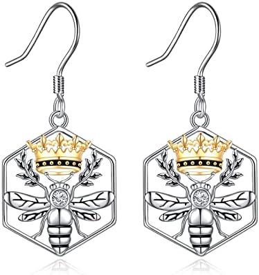 Wolf/Cat/Horse/Elephant/Owl/Fox/Sloth/Bee/Penguin/Hummingbird Drop Earrings Animal Earrings 925 Sterling Silver Jewellery Gifts for Women Girls Friends Mother Daughter