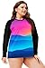 UV Shirt Women Plus Size Quick Dry Print Rash Guard Shirts Long Sleeve Gradient Print Bathing Suit Tops 6XL
