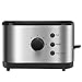 hanzeni Toster, toster z 2 szerokimi gniazdami, kompaktowy toster ze stali nierdzewnej z funkcją rozmrażania/ponownego ogrzewania/zatrzymania, sterowanie 5-cieniem i wyjmowaną tacką na okruchy