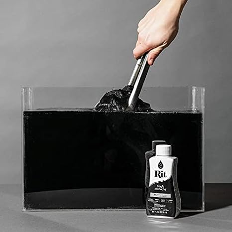 Rit Dye Liquid 8 Ounces Black 8-15 (3-Pack)