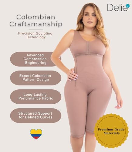 Image of FAJAS DISENOS D'PRADA DELIE Shapewear Tummy Control High Compression Faja Colombiana Girdle for Women Abdomen Control