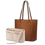 LOVEVOOK Handbags for Women PU Leather Shoulder Tote Bags Satchel with Purse Organizer Insert