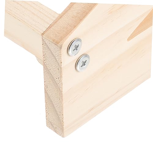 Soporte de vino de madera rústico compacto para mesa miniatura 6