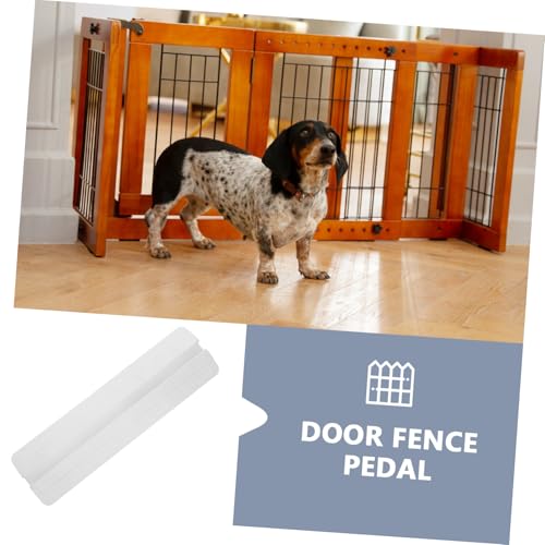 HAPINARY Safety Door Fixator Baby Gate Accessory Anti-Kick Pedal for Stairway and Pet Fence Non-Slip Design Easy Installation 17.9X5.1 Inches