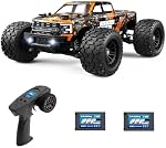 HAIBOXING 1:18 Scale RC Truck 18859E (Orange), 4WD Off-Road Remote Control Car 36km/h, 2.4GHz Radio System, Dual Rechargeable Li-Po Batteries, 35+ Min Drive Time