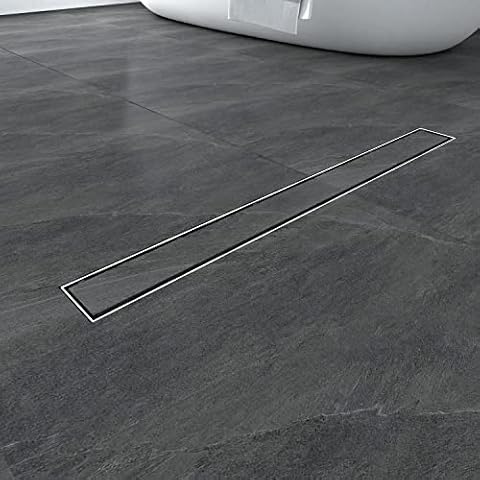 Ducha Casa Canaleta de Ducha de Acero Inoxidable de Doble Cara (100cm) Cover