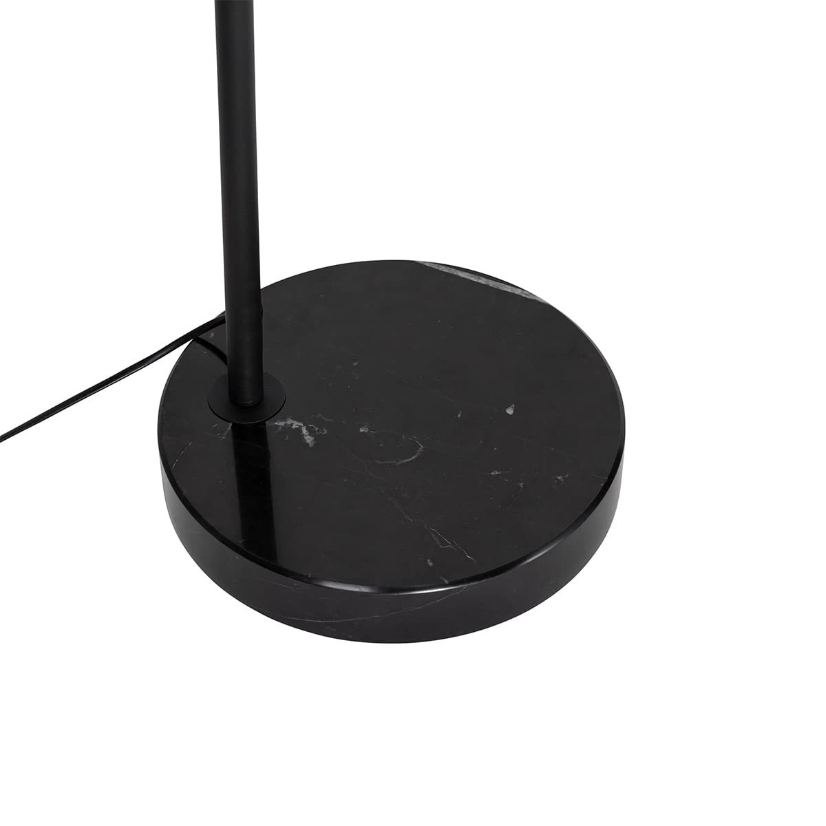 Qazqa arc - Lampada da terra con paralume Moderno - 1 luce - L 155 cm - Nero - Moderno - Soggiorno I Camera da letto