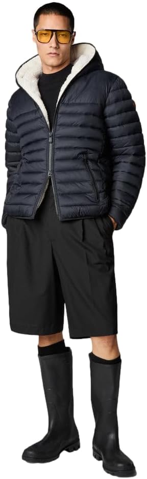 Mens Morus Hooded Jacket in Black