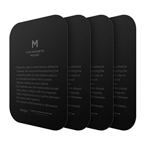 elago® M Metal Plate [Large Size X 4Pcs] for M Car Magnetic Mount