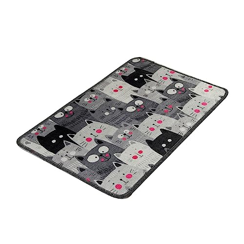 Well Home Mobiliario Decoración Alfombra De Baño Gatos Sonrojados