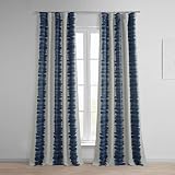 HPD Half Price Drapes Room Darkening Curtains for Bedroom, Living Room 50 X 84, BOCH-KC101A-84 (1 Panel) Flambe Blue