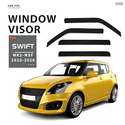 Car Wind Deflectors for Suzuki Swift MK2-MSF 2010-2014 2015 2016, Sun Visors Windproof Rain Car Wind Deflectors Auto Accessories