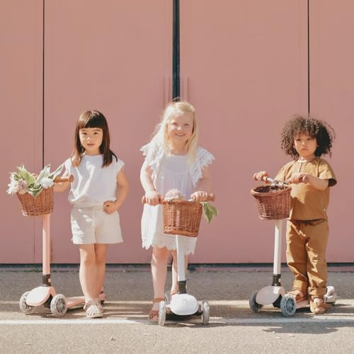 MomnLittle Kick Scooter for Kids Ages 3-10 (Beige) 3 Wheeled with LED Light-Up Wheels CPSC Certified Foldable and 4 Height Adjustable Toddler Scooters for Boys Girls - Thumbnail 7