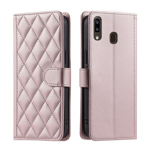 Lucyliy Compatible for Galaxy A40 SM-A405F SM-A405FN Case,Compatible with Galaxy A40 SM-A405FM SM-A405S Phone Case Flip Pu Leather Cover Rose Gold