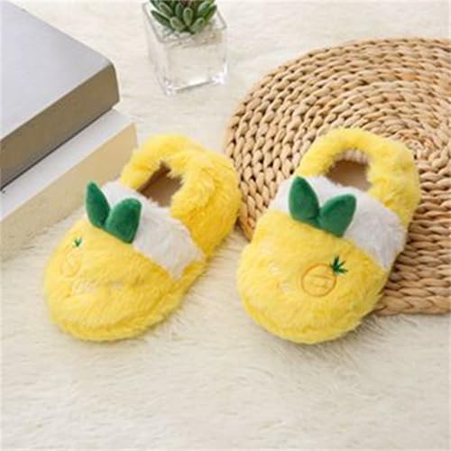 Girls Cute Warm Slipper in Winter Strawberry Bow Bunny Slippers Non-Slip Fuzzy Toddler House Shoes Soft Plush Slippers3