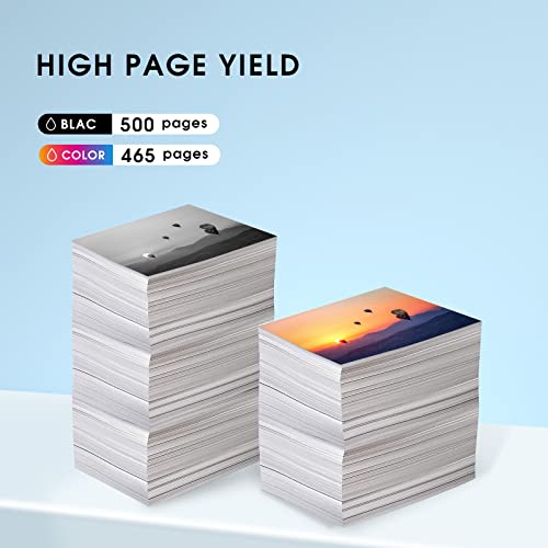 Eston 2Pack Remanufactured For Hp 664Xl Black/Color Ink Cartridges For Deskjet Ink Advantage 1115 2136 3636 3836 #TOP2