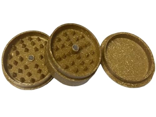 Plastic Herb Grinder 3 Part Shark Teeth Assorted Colours, 60mm 3 Piece Herb Grinders, Portable and Pocket Size, Smell Proof Airtight Stash Compartment, Random Assorted Colours