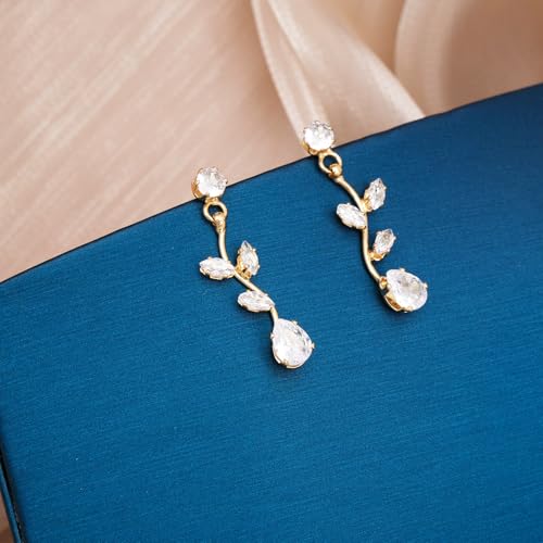 Elegant Bridal Jewelry Sets Leaf Vine Necklace Earrings Bracelet Set by chaoyite - Used condition - Image 4