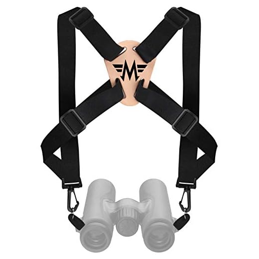 Binocular Harness Strap, Adjustable Stretchy, Camera Chest Harness with 2 Loop Connectors Cross Shoulder Strap with Quick Release, Fits for Carrying Binocular, Cameras, Rangefinders and More