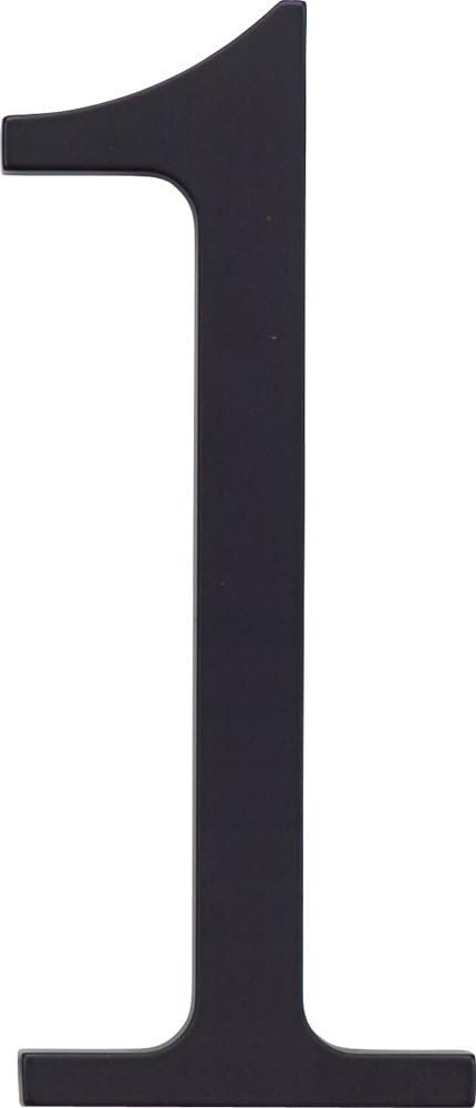 Atlas Homewares TRN2-BL 6-Inch The Traditionalist House Number-2, Matte Black
