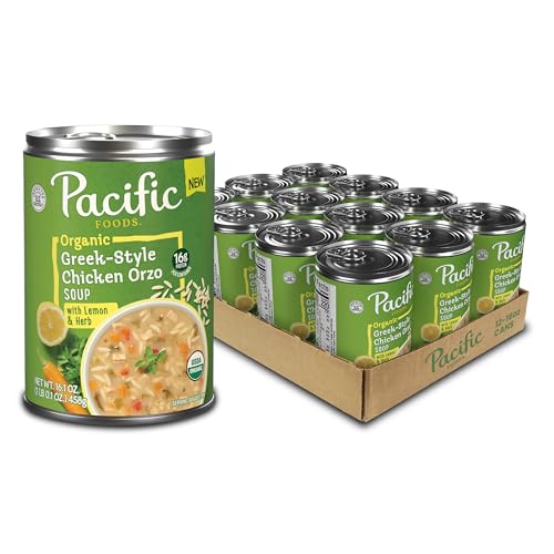 Pacific Foods Organic Greek-Style Chicken Orzo Soup With Lemon and