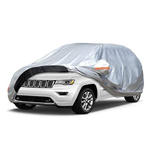 Car Cover Custom Fit Jeep Grand Cherokee (2010-2025) Waterproof for Automobiles, Oxford Sun Rain Dust Snow Protection (Ships from US Warehouse, Delivery 3-8 Days) Single Layer-Oxford Jeep Gr
