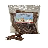 Dog Time Tiernahrung Schlundfleisch 1000g getrocknet I Gesunder Kausnack aus 100% Rind für Hunde I Hundeleckerli mit vielen wertvollen Vitaminen & ohne Zucker