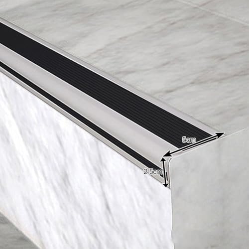 Protector de borde de escalera para evitar resbalones con tira autoadhesiva de 200 cm 8