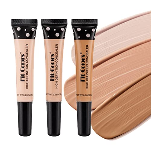 Concealer Contour Stick Highlighter Makeup,Repairing Nourishing Foundation Liquid Concealer For Dark Circles,Three-colour Concealer With Light Sand & Roasted Walnut & Honey