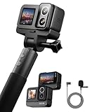 SJCAM SJ20 Dual-Lens 4K30FPS VLOG Content Camera with 8H Power Stick, Dual Screen Waterproof Action Cam with Super Night Vision, 6-Axis Gyro Stabilization, External Mic Support for Vlog, Bike, Travel
