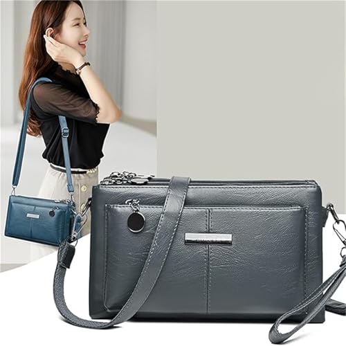 Blaciokamith Large Capacity Phone Bag Crossbody Bag,Fashion Multi Pockets Soft Leather Bag, for Phone Wallet Keys4