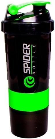 Spider 500ml Black/Green Shaker
