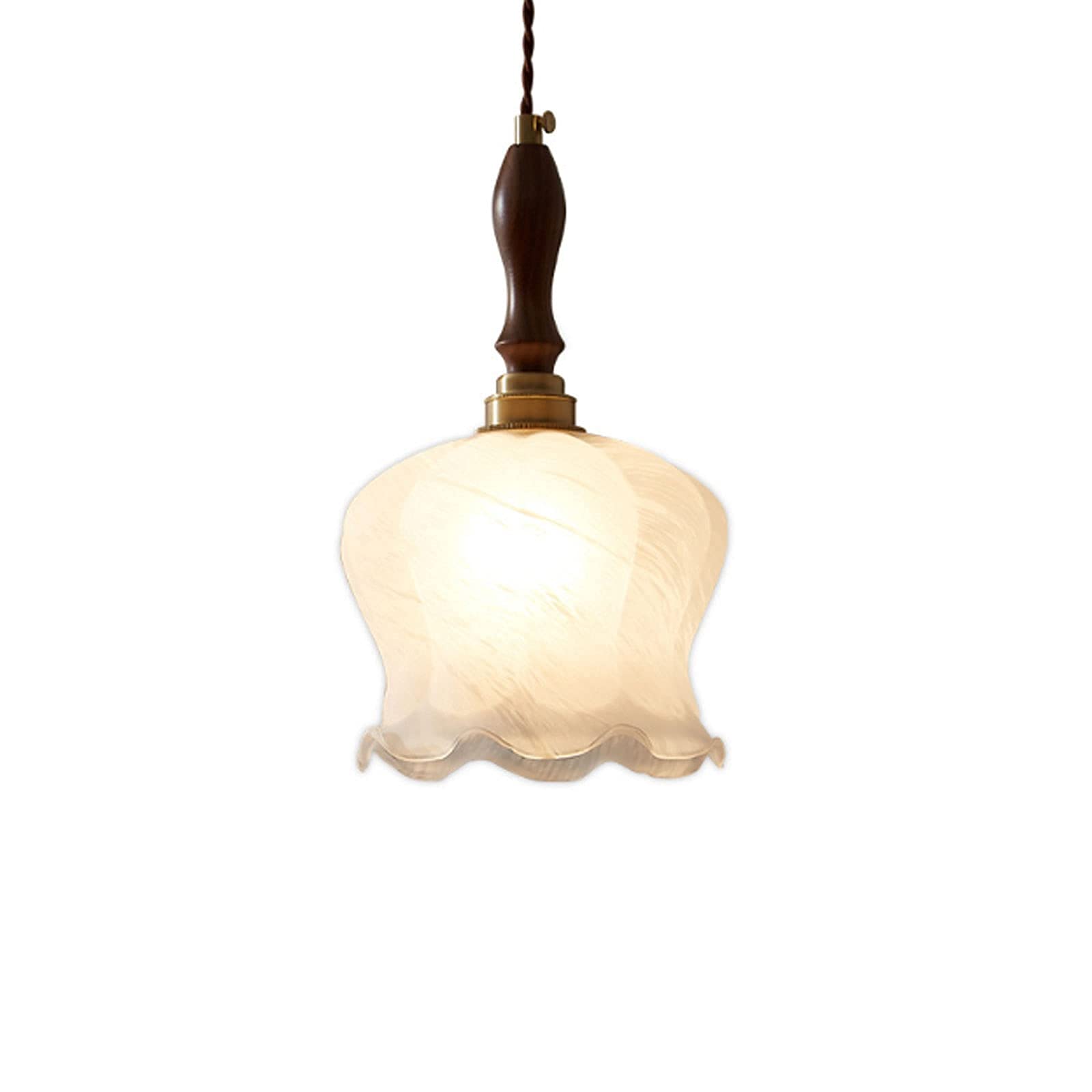 Plafonnier suspension moderne en verre pour ambiance café et balcon