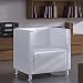 Tidyard Butaca de Salón,Sillón de Relax,Silla Cuadrada con Patas de Metal para...