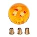 Pommeau de levier de vitesse Dragon Ball universel voiture Dragon Ball levier de levier de vitesse pommeau de levier de vitesse avec remplacement d'adaptateur(4 étoiles)
