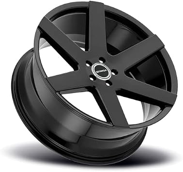 STRADA CODA Custom Wheel - 20x8.5, 35 Offset, 5x114.3 Bolt Pattern, 72.6mm Hub - Gloss Black Rim