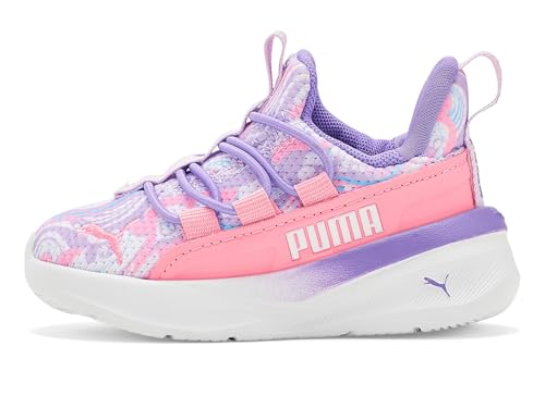 Image of PUMA Girls One 4 All Slip-On Shoes (Toddler) White /Lilac Frost /Pearl Pink 9.5 Medium Toddler