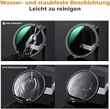 Filtr K&F CONCEPT ND 72 mm magnetyczny filtr o zmiennej gęstości neutralnej ND8-128 (3-7 stopni) z magnetycznym adapterem soczewki, Nano-Xcel
