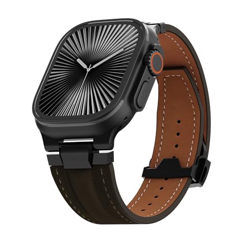 Apple Watch Ultra 49mm�i2026�N���f���j �p ���B���e�[�W�{�v�o���h�AiWatch 46mm/45mm/44mm �Ή��̑ϋv�� �Ȍ����p�X�g���b�v - �j�����p�AUltra 3/2/1�ASE 3/2/1�ASeries 11/10/9