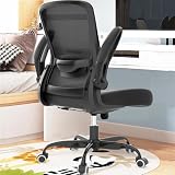 Office Chair, Ergonomic Desk Chair with Adjustable Lumbar Support & Seat Height, High Back Mesh Computer Chair with Flip-up Armrests Task Chairs