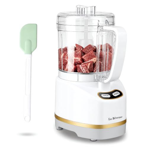 La Reveuse 2 Cup Mini Food Processor, Electric Chopper Small,