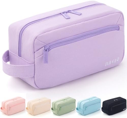 HVOMO Big Capacity Pencil Case Pen Pouch Holder Bag Large Storage Art Supply Marker Durable Stationery School Office Desk Organizer Portable for Kids Teen Student Girls Boys Adults (Purple)