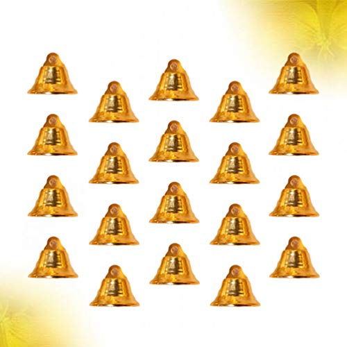 ARTIBETTER 20 Pcs de Bronze Jingle Bells Com Ganchos de Mola Pendurados para Sinos de Vento Tornando